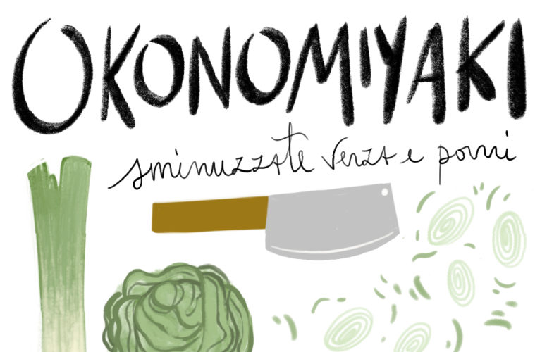 Okonomiyaki lavoro e cibo
