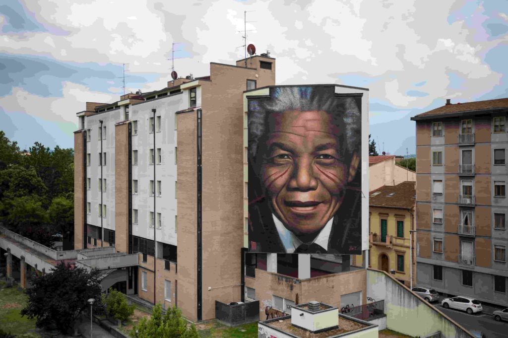Nelson Mandela di Jorit 1